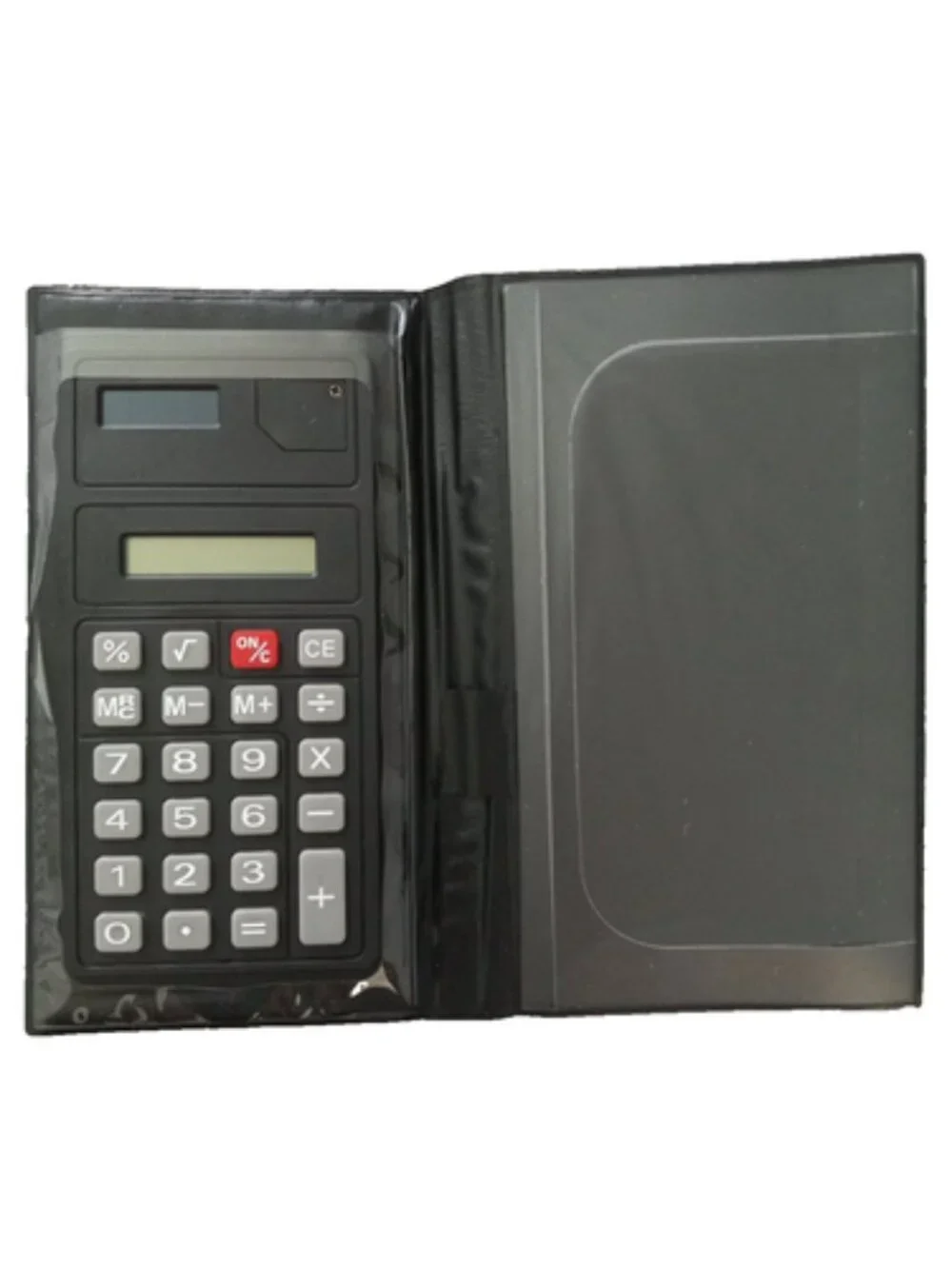 Checkbook Cover with Built-In Calculator Pen Holder Checkbook Organizer Wallet